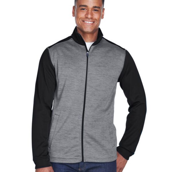 Men's Newbury Colorblock Mélange Fleece Full-Zip Thumbnail
